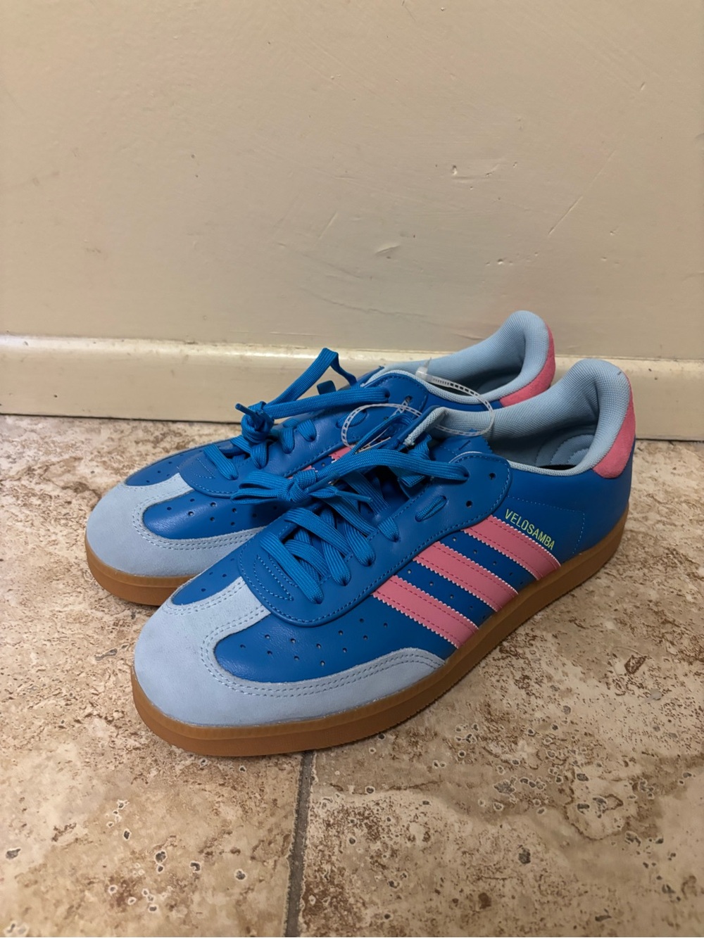 Adidas Velosamba Bright Blue Magenta Cycling Shoes Sneakers Men’s Sz 12.5 JQ2325